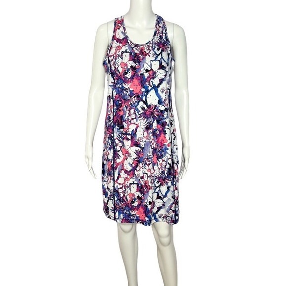 Title nine Dresses & Skirts - Title Nine Women's Racerback Athletic Dress M Abstract‎ Floral Print Sleeveless